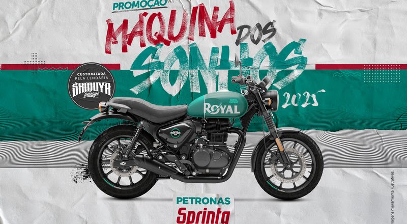 Promoção Máquina dos Sonhos PETRONAS Sprinta sorteia uma moto zero quilômetro customizada pela Shibuya Garage