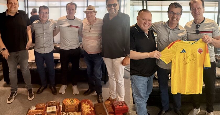 Sidney Oliveira recebe Raul Gil em almoço especial na sede da Ultrafarma, em Santa Isabel/SP