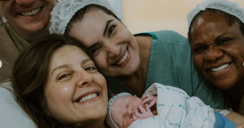 Taisa Pelosi, apresentadora da LeoDias TV, celebra a chegada de sua filha Clara Maria: “Nossa preciosidade”