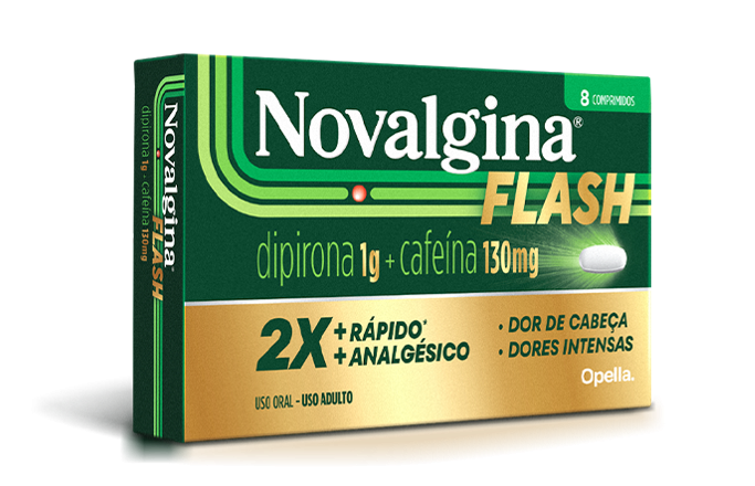 Novo Novalgina Flash: Combinação exclusiva para impulsionar o mercado de medicamentos para dor de cabeça.