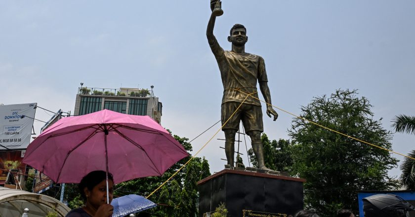 A razão por trás da retirada da estátua de Messi na Índia
