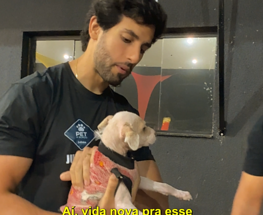 Julinho Casares e sua equipe resgatam mais um cãozinho abandonado em São Paulo