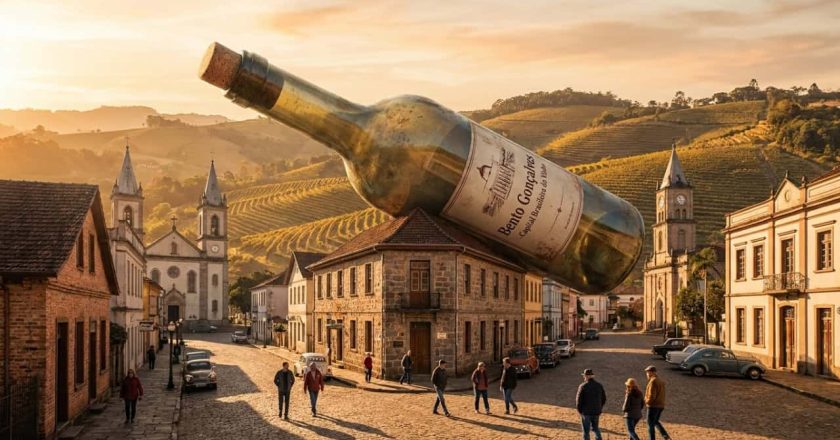 O vinho brasileiro mais laureado tem sua origem em Bento Gonçalves, a apenas 120 km de Porto Alegre.