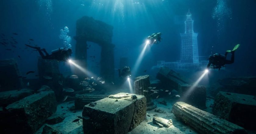 Trechos do Farol de Alexandria são recuperados e o monumento ganha nova vida em formato virtual