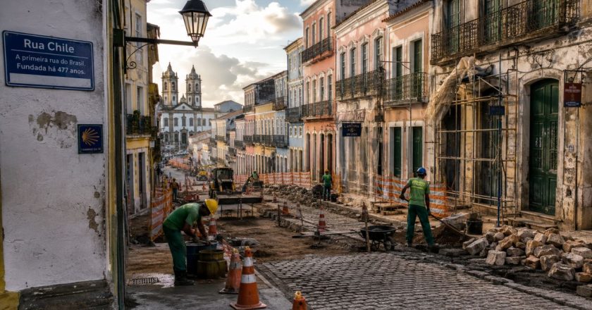 Rua Chile em Salvador celebra 477 anos como a pioneira das ruas brasileiras, estendendo-se por quase 400 metros
