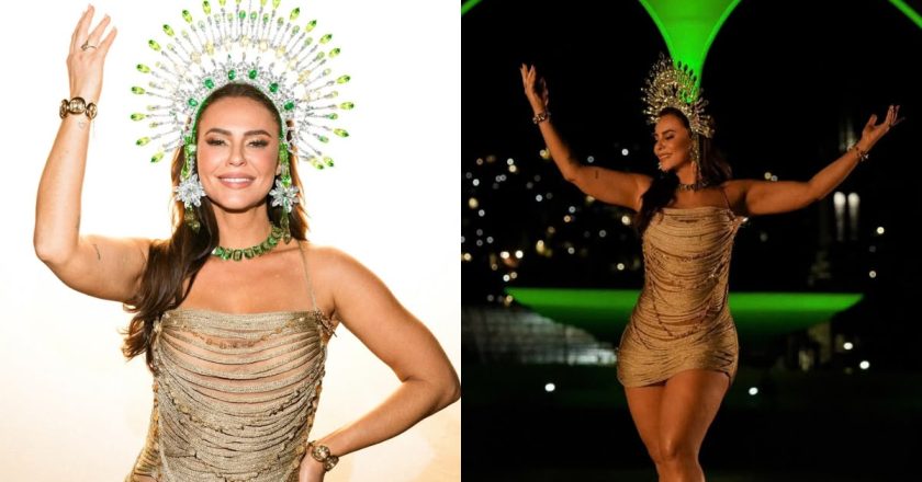 Paolla Oliveira é coroada nova rainha de bateria da Imperatriz, conforme antecipação do portal LeoDias